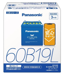 パナソニック バッテリー カオス N-60B19L/C8 CAOS 標準車(充電制御車)用 安心サポート付き