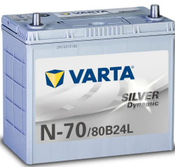 VARTA Silver Dynamic N-70/80B24L アイドリングストップ車/充電制御車/標準車