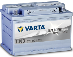 VARTA Silver Dynamic AGM LN3 (570 901 076) 輸入車・国産車用バッテリー アイドリングストップ車/標準車