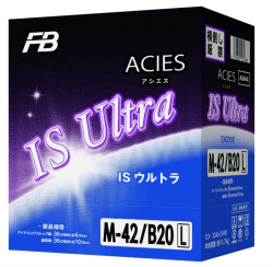 ウルトラバッテリーアシエス(FB：古河電池) アイドリングストップ車用バッテリー M-42 / B20L 充電制御車対応 ブックモールド極板採用