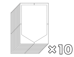 フラッグ 専用用紙のみ 10枚セット